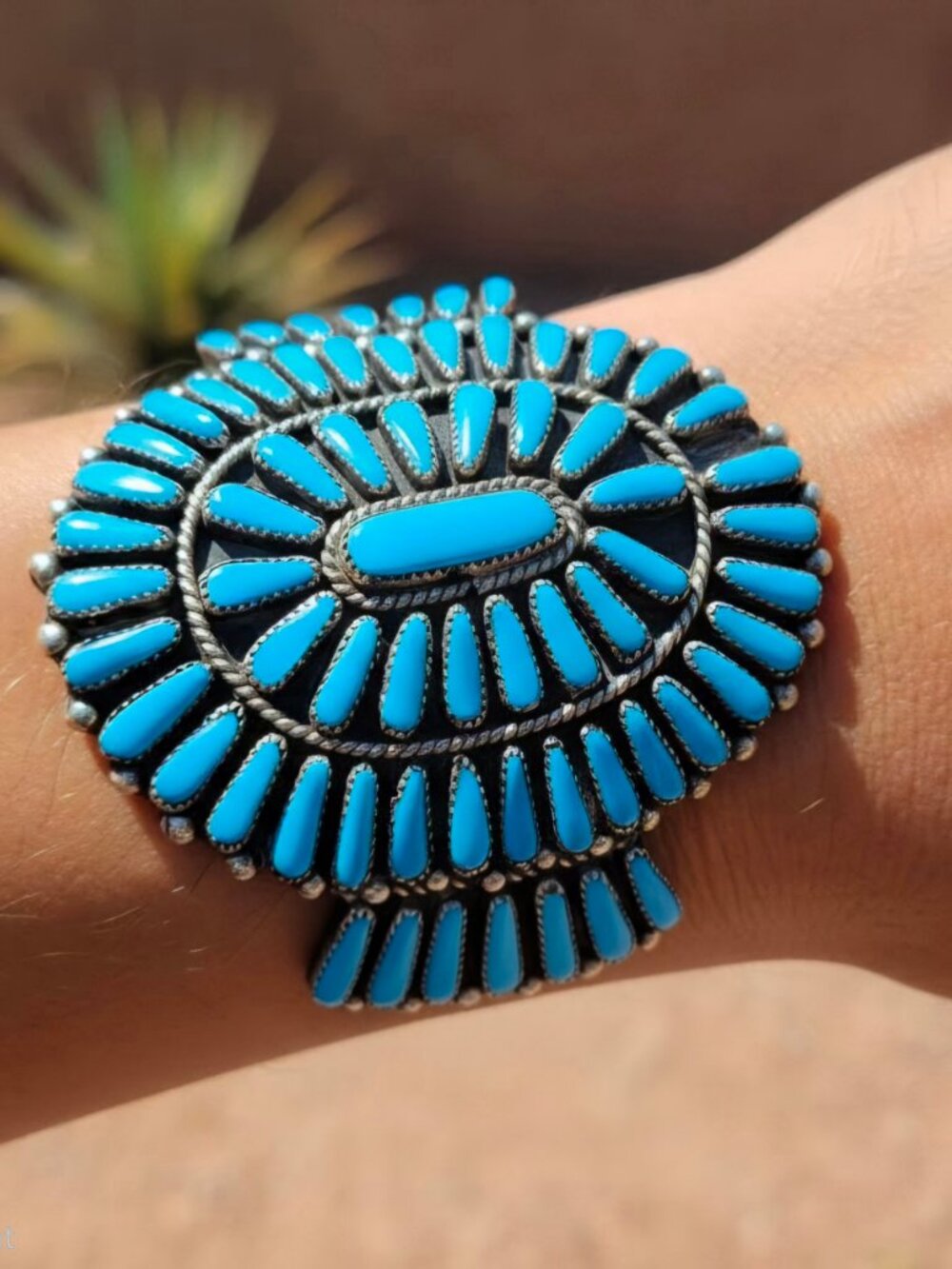 Vintage Stabilized Sleeping Beauty Turquoise Bracelet